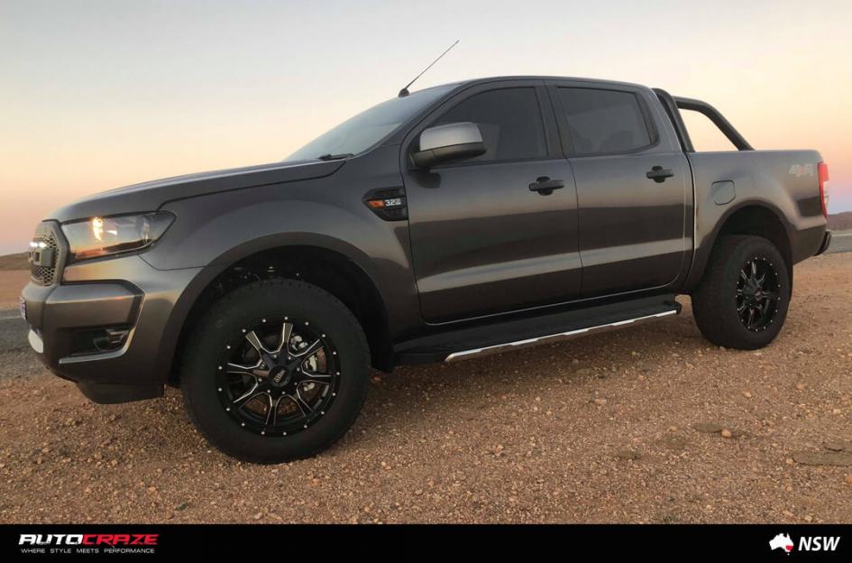 FORD RANGER MO970 SATIN BLACK MILLED ACCENTS